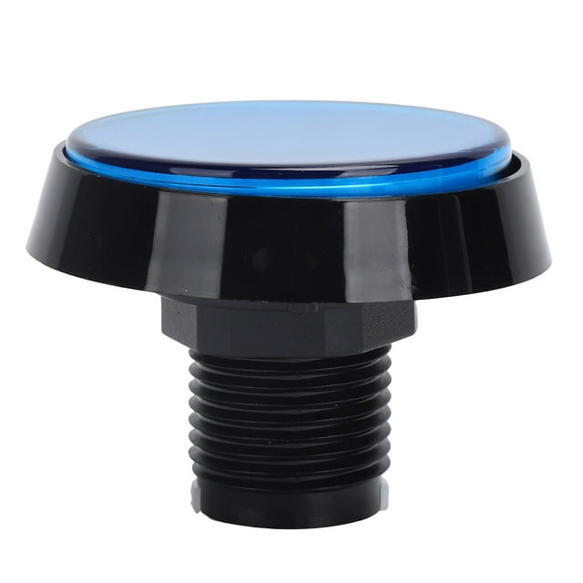 LED Bouton Poussoir, Rond Bouton Poussoir Tournant Support Haute Sensibilité Bouton Poussoir Durable avec Lumière LED pour le Remplacement de la Console de Jeu Rouge, Jaune, Bleu, Blanc, Vert
