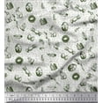 thumbnail image 1 of Soimoi Cotton Cambric Fabric Chick,Egg & Rabbit Animal Print Fabric by The Yard 42 Inch Wide, 1 of 1