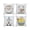 D, variant on AZXY Easter Throw Pillow Covers 18x18 Set of 4, Bunny & Egg Decorative Pillowcases, Soft Flock Fabric Pillow Covers for Couch Sofa Living Room Bedroom Spring Easter Home Decor