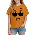 thumbnail image 5 of HOMADLES Short Sleeve Shirts for Boys Graphic Tees Summer Casual Daily T-Shirts, Orange 3-4 T, 5 of 6