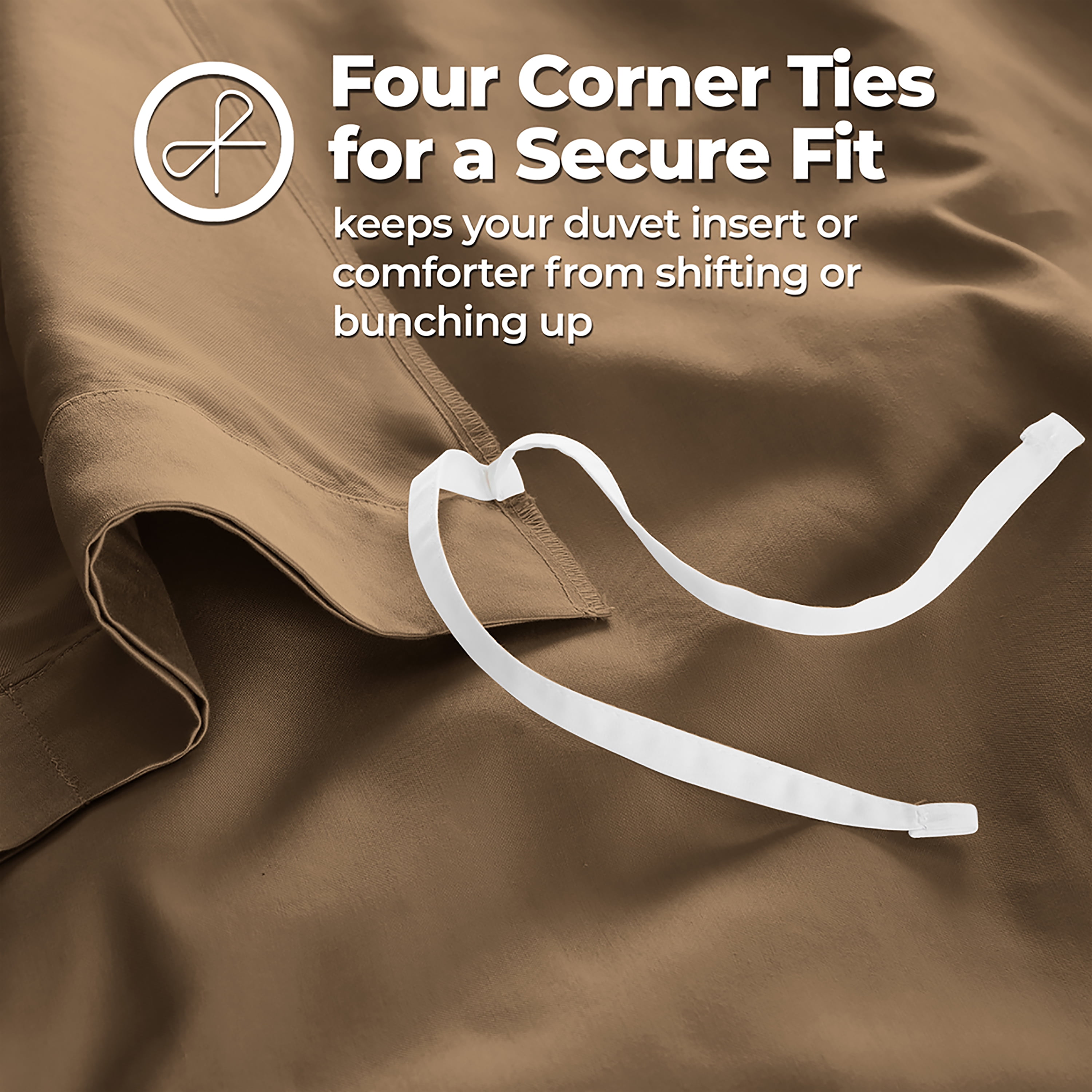 Superior Egyptian Cotton 1200 TC Solid Taupe Duvet Set, King/California King