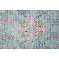 thumbnail image 6 of Feizy Percy Transitional Medallion, Blue/Gray/Orange, 7'10" x 9'10" Area Rug Easy Care Fade Resistant Sheen Bohemian & Eclectic Distressed Floor Rug for Living room Bedroom, 6 of 11