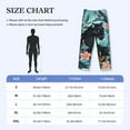 thumbnail image 3 of KLL Mens Pajama Pants for Men,Mens Lounge Pants,Funny Gifts for Men,Men's Pajama Bottoms Black Panther Floral Illustration -X-Large, 3 of 5