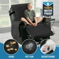 thumbnail image 6 of 100% Waterproof Recliner Chair Cover,Non-Slip Elderly Electric Power Lift Recliner Slipcovers, Machine Washable with Side Pockets (Black), 6 of 6