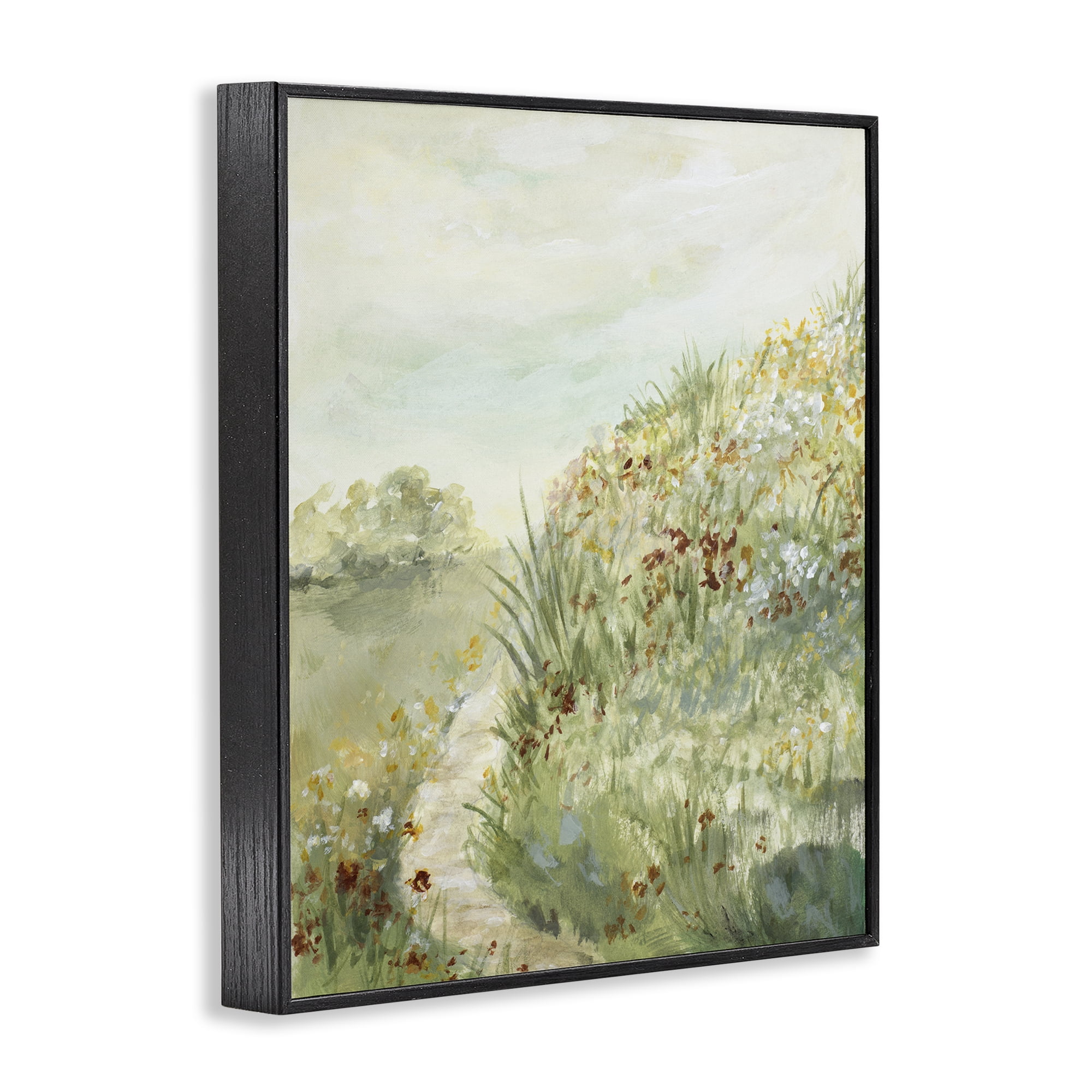 Stupell Industries Hilltop Blooms & Winding Trail Black Framed Giclee Art, design by Lanie Loreth