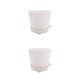 thumbnail image 1 of Moyic Macetas creativas y duraderas para interiores y exteriores, macetas ABS fáciles de mantener para plantar macetas blanco 2Conjunto, 1 of 6