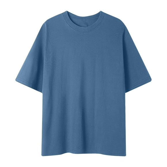 breaise Men's Big and Tall Tshirts Classic Short Sleeve Workout Shirt Lightweight Crewneck Athletic Gym Running Active Tee Navy XL Clearance sale