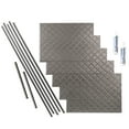 thumbnail image 1 of FASÄDE Quilted Decorative Vinyl Backsplash 15 sq ft Kit in Galvanized Steel, 1 of 6