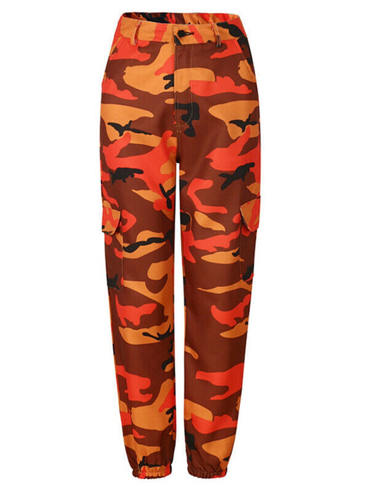 Lookwoild - Lookwoild Womens Camo Cargo Trousers Casual Pants Military Army Combat Camouflage