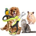 thumbnail image 1 of Paquete de 2 cortaúñas profesionales para mascotas, tijeras para garras de gato, cabezal de corte único de 25 grados, ideal para perros pequeños, cachorros, gatos y conejos Rojo Verde, 1 of 5
