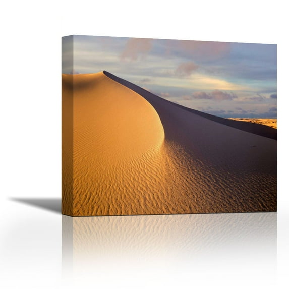Sand dune, White Sands National Monument, New Mexico - Contemporary Fine Art Giclee on Canvas Gallery Wrap - wall décor - Art painting - 27 x 24 Inch - Ready to Hang