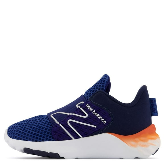 New Balance Boy's, Fresh Foam Roav v2 Running Shoe - Toddler. Blue Orange 10 M