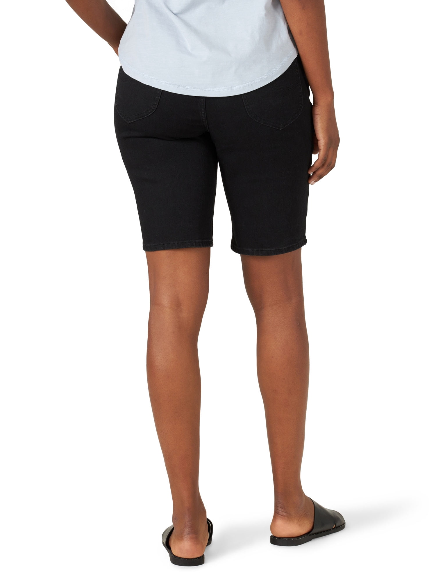 Lee Women's Sculpting High Rise Slim Fit 10" Pull-On Bermuda Shorts