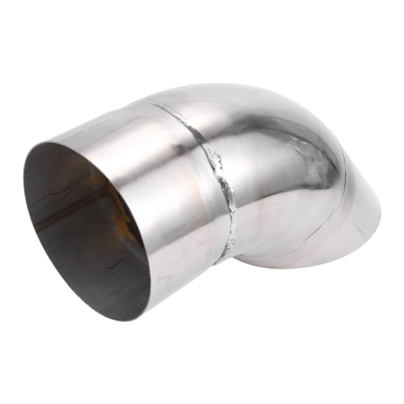 Unique Bargains 4.02" Inlet T304 Stainless Steel Turn Down Exhaust Tip 230mm Long Silver Tone