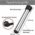 thumbnail image 2 of 2000W Electric Immersion Heater for Bathtub and Pool - Stainless Steel - Intelligent Synchronization - Black Color., 2 of 5