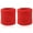 Red, variant on UDIYO 2Pcs Sports Wristband Solid Color Absorbent Cotton Breathable Quick Dry Sweatband for Tennis