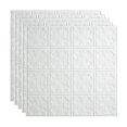 thumbnail image 1 of FASÄDE Traditional 10 Decorative Vinyl 2ft x 2ft Lay in Ceiling Panel in Matte White (5 Pack), 1 of 5