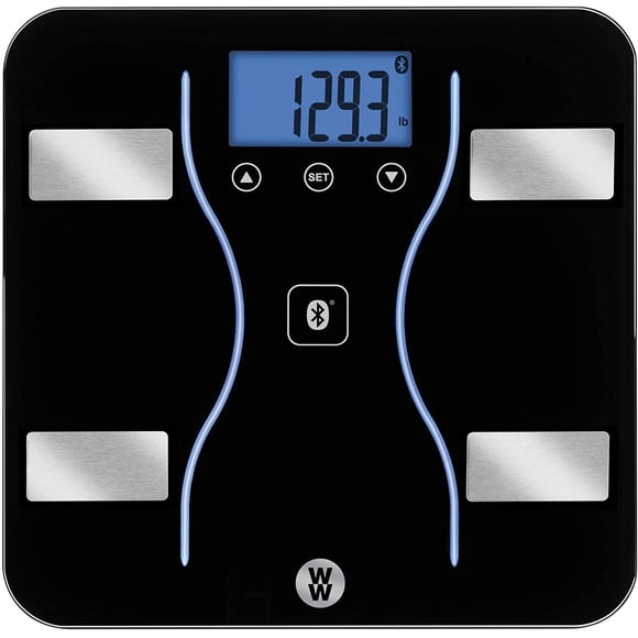 Bascula de Baño WW Conair Digital Bluetooth Memoria para 9 Usuarios Pantalla LED iOS y Android 400lbs Conair C-845355