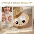 thumbnail image 2 of GZOALUA 2026 Pelota antiestrés squishy de dumpling con glitter, 2 of 6