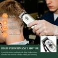 thumbnail image 6 of LQT Professional Hair Clippers for Men, Cordless Electric Hair Trimmer Kit with Beard Trimmer, T-Blade Shaver & 8 Guide Combs for Men's Haircut, Grooming, and Styling, 6 of 7