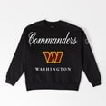 thumbnail image 6 of Women's Gameday Couture Black Washington Commanders Legacy Club Premium Fleece Drop Shoulder Oversized Sweatshirt, 6 of 6