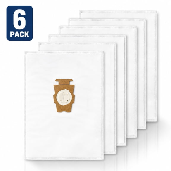 6 Pack Vacuum Cleaner Bags, Compatible with Kirby 204808 / 204811 Style F HEPA Filtration Vacuum Bags for Sentria Models