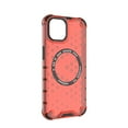 thumbnail image 2 of 2-in-1 Magnetic Phone Case for iPhone 15, [Anti-fall] [Compatible with MagSafe] Shockproof Translucent Honeycomb Pattern Back Ultra Slim Protective Case for iPhone 15,Red, 2 of 11