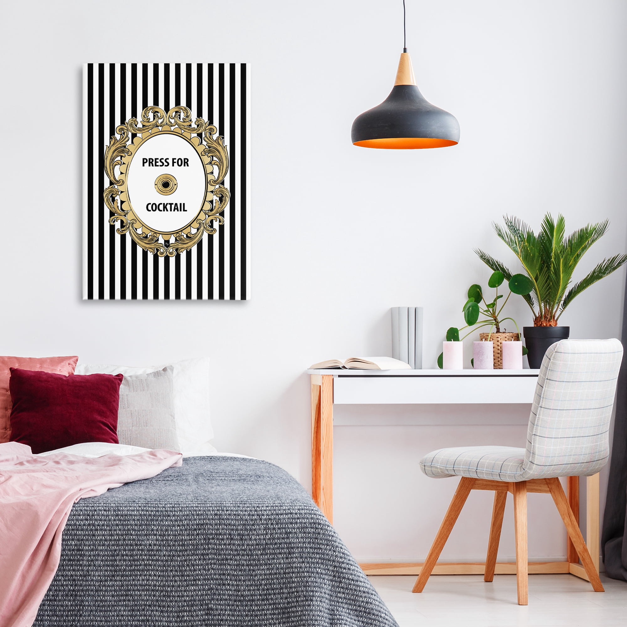 Stupell Industries Press For Cocktail Celebration Canvas Wall Art, design by Martina Pavlova
