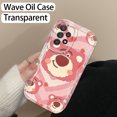 thumbnail image 1 of Samsung Galaxy A55 A54 A53 Phone Case with Strawberry Bear Design Soft Wave Pattern, 1 of 10