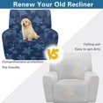thumbnail image 4 of Binienty 4 Pack Turtle Recliner Chair Slipcover, Side Pocket Recliner Chair Covers with Storage Pockets High Elastic Reclining Sofa Cover for Home Living Room, 4 of 8