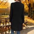 thumbnail image 5 of Plebaso Womens Long Cardigan Casual Open Front Long Sleeve Loose Lightweight Jacket Outwear with Pockets, 5 of 7
