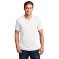 thumbnail image 1 of Camiseta con cuello en V 100% algodón hilado en anillo peinado Yunque 947462, 1 of 1