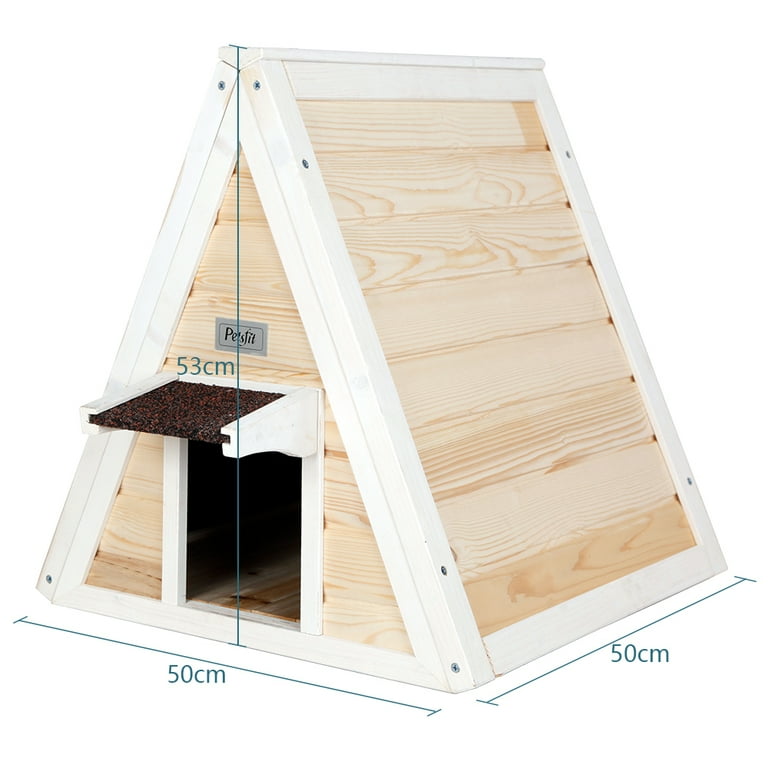 A frame top cat house