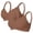 Coffee, variant on Women Wireless Bras Soft Bra Bralette Full Coverage Everyday Bras