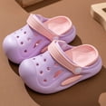 thumbnail image 2 of Yindaity Toddler Slides Slides for Girls and Boys Comfortable Slip-On Kids Sandals Unisex Slides for Indoor and Outdoor Sporty Slides for The Beach and Pool(Light Purple,5.5), 2 of 5
