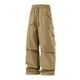 thumbnail image 2 of Pantalones largos para hombre, color liso, informales, lisos, a la moda, para exteriores, rectos, cortavientos, de poliéster, 2 of 6