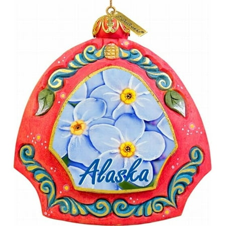 G.Debrekht 61057R General Holiday Name Drop Flower Ornament 4.5 in.