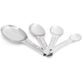 thumbnail image 1 of 4-Piece Stainless Steel Measuring Spoon Set with Tablespoon, Teaspoon, 1/4 Teaspoon, and 1/8 Teaspoon, 1 of 2