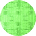 thumbnail image 1 of Ahgly Company Indoor Round Solid Green Modern Area Rugs, 7' Round, 1 of 4