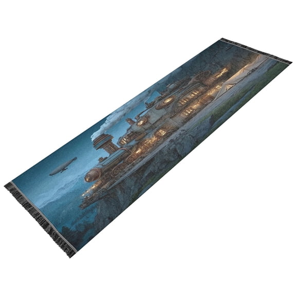 Vintage Modern Runner Rug,Non Slip Machine Washable 72"x23.5" Polyester Material Pet-Friendly Durable,Applicable to Entryway Rug Living Room Rug Power Machine Room