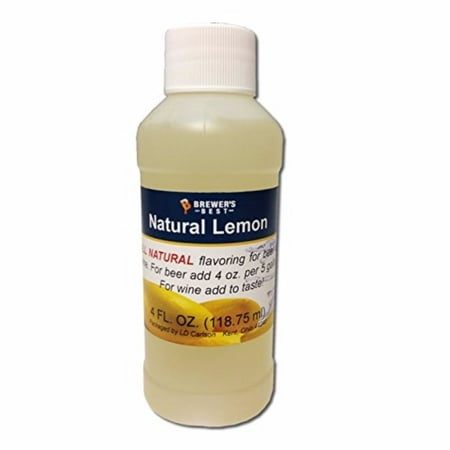 3714 Natural Beer and Wine Fruit Flavoring (Lemon), Natural lemon flavoring By Brewer's Best Ship from