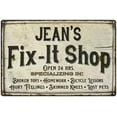 thumbnail image 1 of JEAN'S Fix-It Shop Sign Grandpa Dad Wall Decor Gift 8x12 Metal 108120006353, 1 of 1