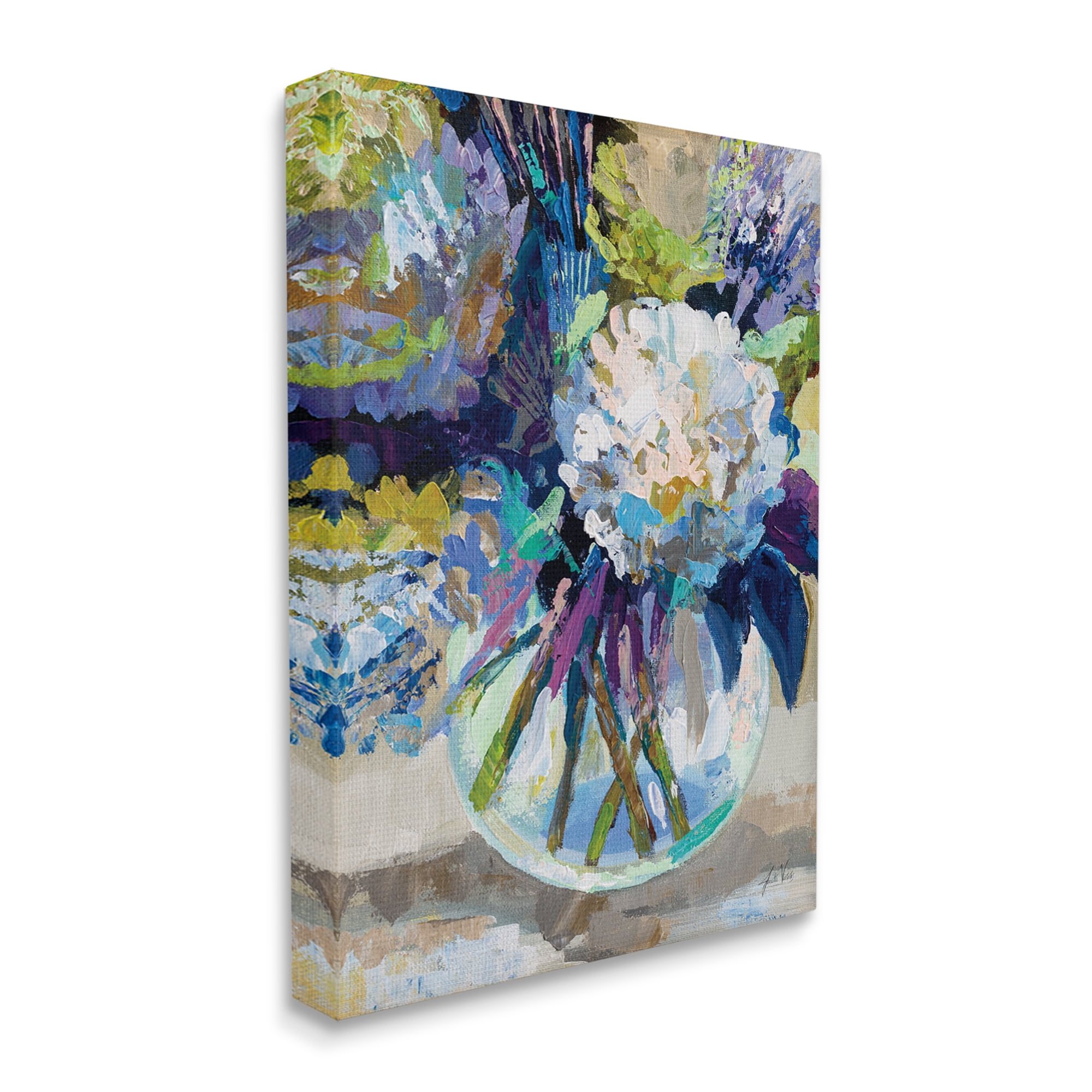 Stupell Industries Modern Flower Vase Botanical & Floral Painting Gallery Wrapped Canvas Print Wall Art, 30 x 40