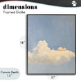 thumbnail image 4 of Stupell Industries Eclectic Sleeping Bunny on Cloud Black Framed Giclee Art, 11 x 14, by The Prints Vibe, 4 of 8