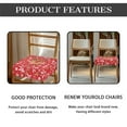 thumbnail image 5 of SEANATIVE Reindeer Chair Seat Covers for Dining Chairs Christmas Chair Covers for Dining Room Set of 6 Elastic Chair Seat Slipcovers Furniture Protector Covers for Home/Restaurant/Banquet, 5 of 7