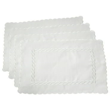 Saro Lifestyle Braided Embroidery Placemat (Set of 4)