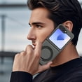 thumbnail image 7 of ELEHOLD Case for Samsung Galaxy Z Flip 7, Shockproof Magnetic Phone Case with 360° Ring Kickstand,Gray, 7 of 7