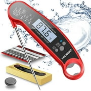 Digital Instant Read Meat Thermometer with Probe Fast Waterproof Thermometer with Back light and Calibration. Digital Food Thermometer for Cooking, Kitchen, Outdoor Cooking, BBQ Grill.