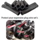 thumbnail image 5 of 8pcs Black Ignition Cable Heat Shield Sleeve 1500F Spark Plug Wire Protector Insulating Sleeves for Automotive, 5 of 5