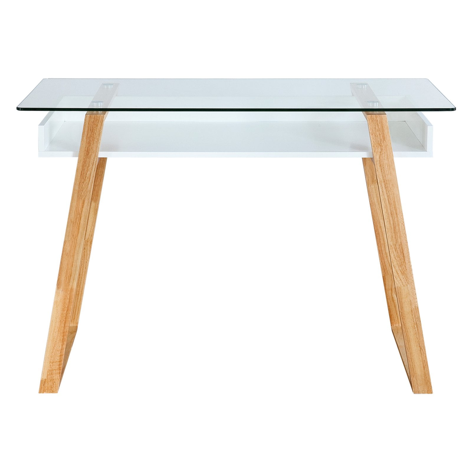 Edgemod Segovia Glass Top Writing Desk Com